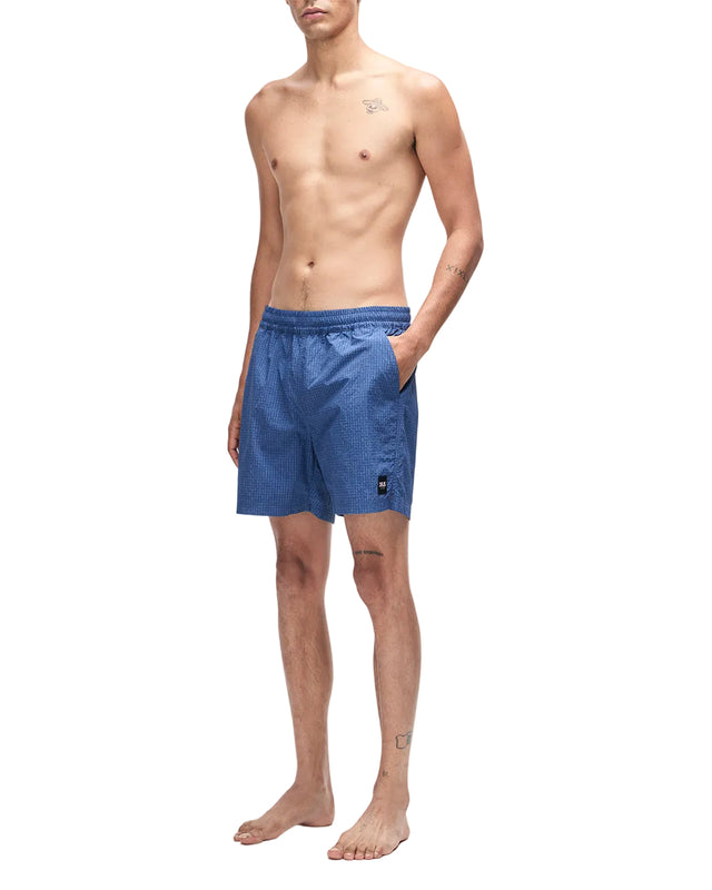 SERVICE SWIM SHORT 4 - MECHANIC BLUE