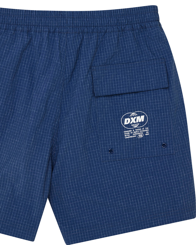 SERVICE SWIM SHORT 4 - MECHANIC BLUE