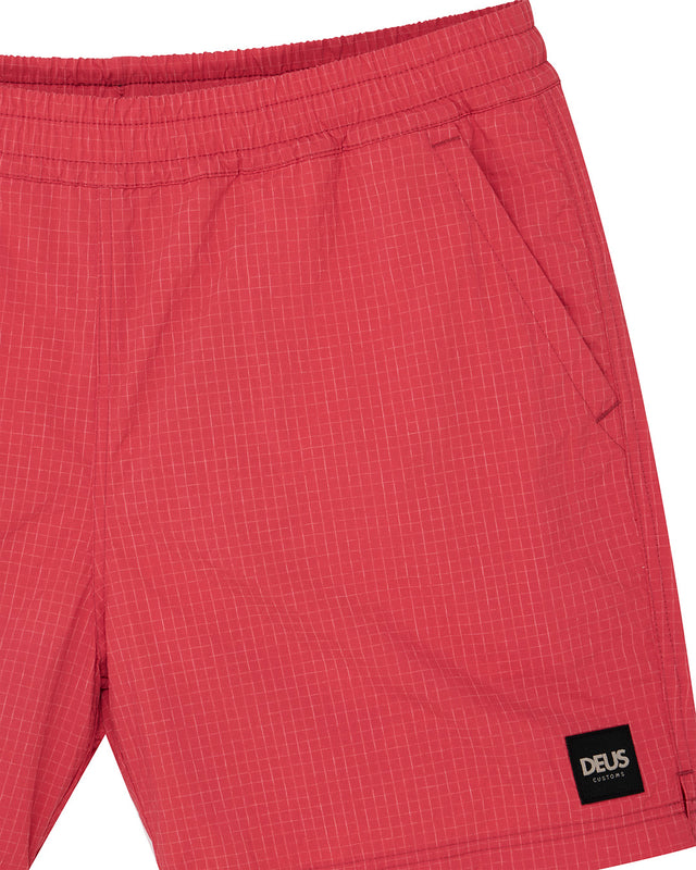 SERVICE SWIM SHORT 4 - MELON RED