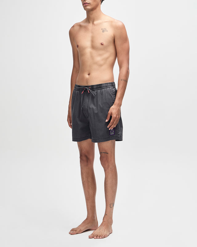 SANDBAR GARMENT DYED SHORT - ANTHRACITE