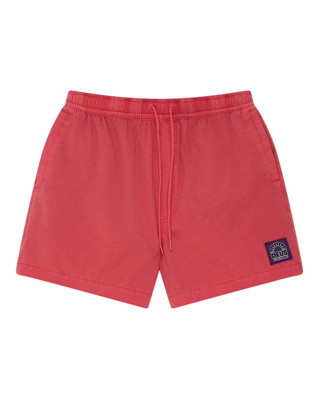 SANDBAR GARMENT DYED SHORT - MELON RED