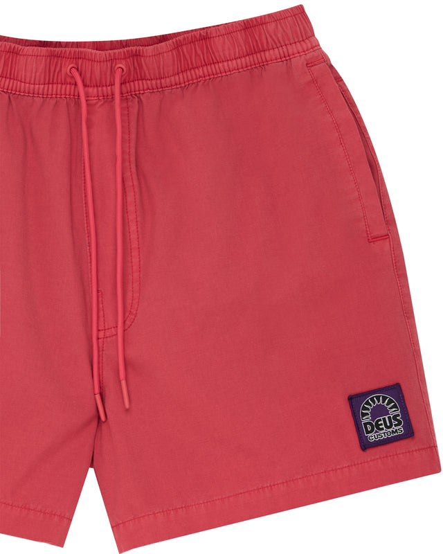 SANDBAR GARMENT DYED SHORT - MELON RED