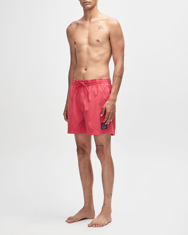 SANDBAR GARMENT DYED SHORT - MELON RED