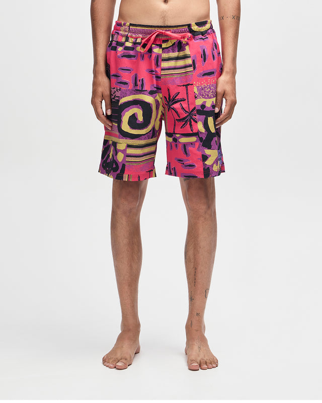 FREAMON SWIM SHORT - MELON RED