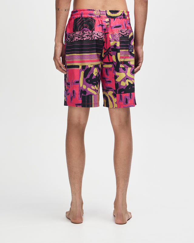 FREAMON SWIM SHORT - MELON RED