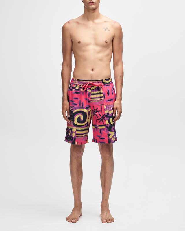 FREAMON SWIM SHORT - MELON RED