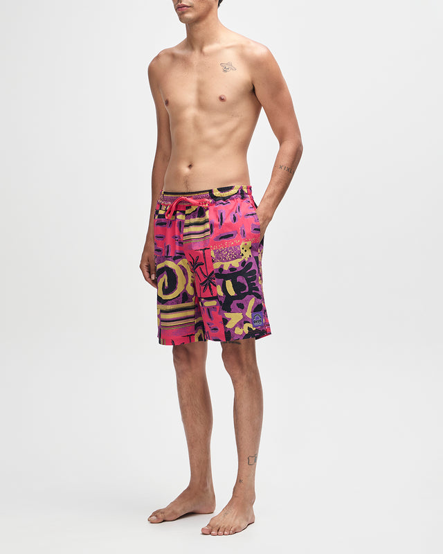 FREAMON SWIM SHORT - MELON RED