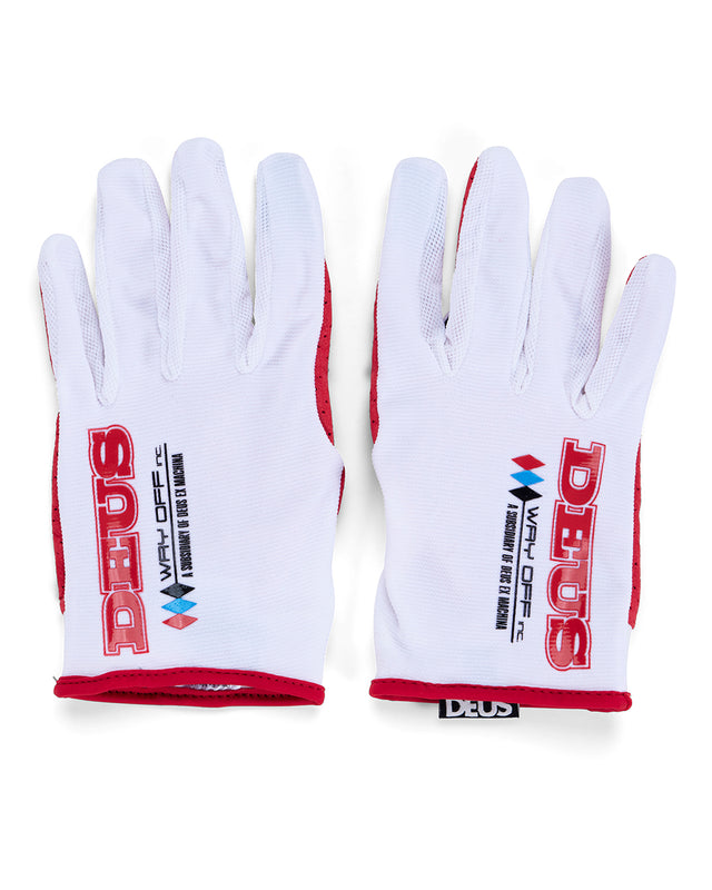 ENDURO MX GLOVES - WHITE RED