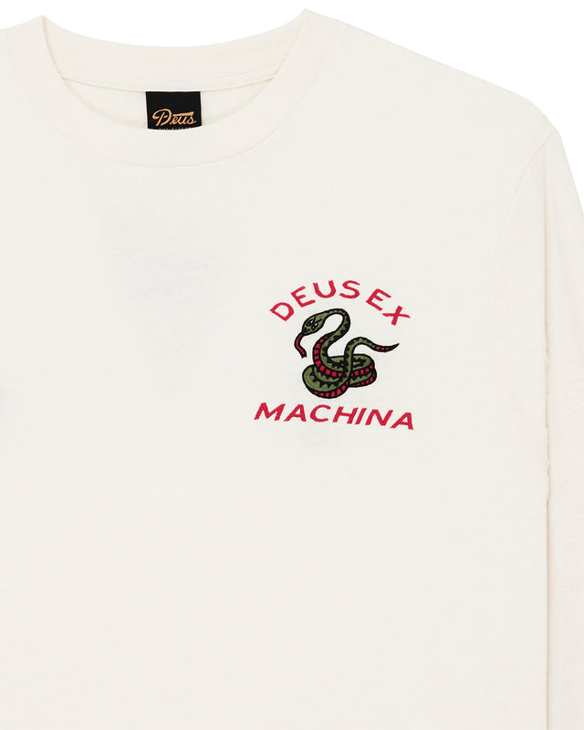 DANGER NOODLE LS TEE - DIRTY WHITE