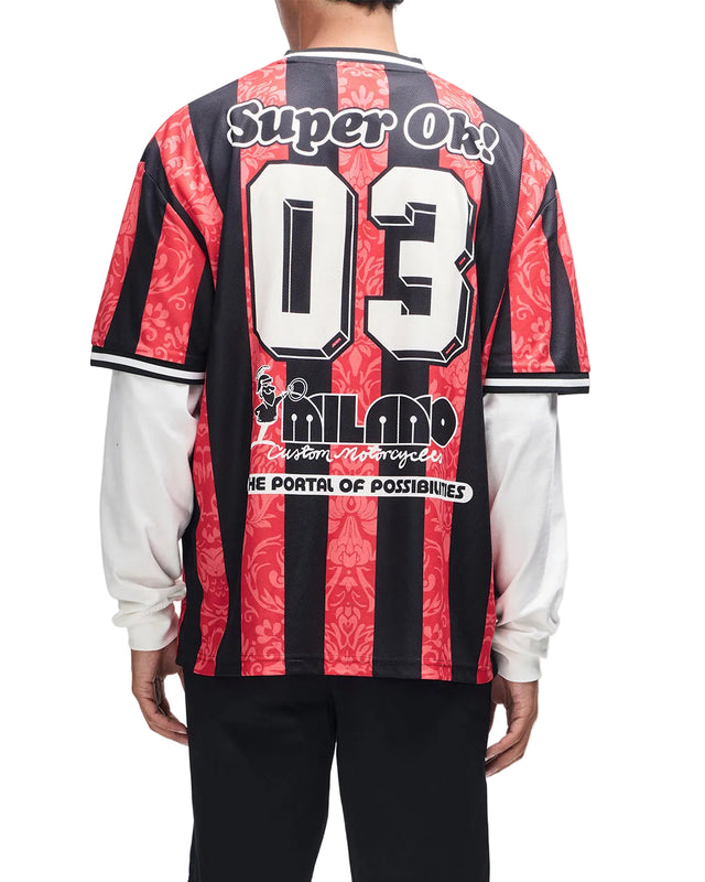 NOUVEAU MOTO TEE - FIERY RED