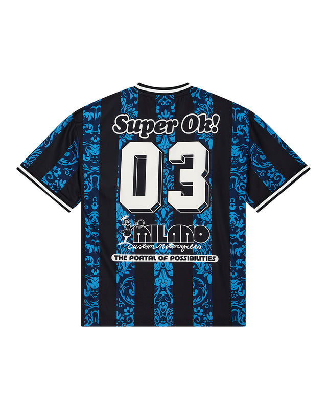 NOUVEAU MOTO TEE - PAGEANT BLUE