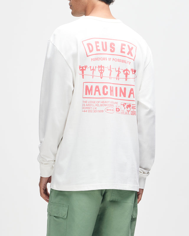 KUMBAYA LS TEE - VINTAGE WHITE
