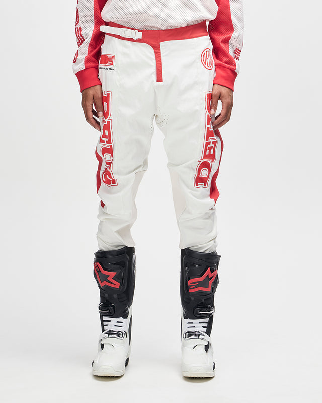 MX PANT - WHITE RED