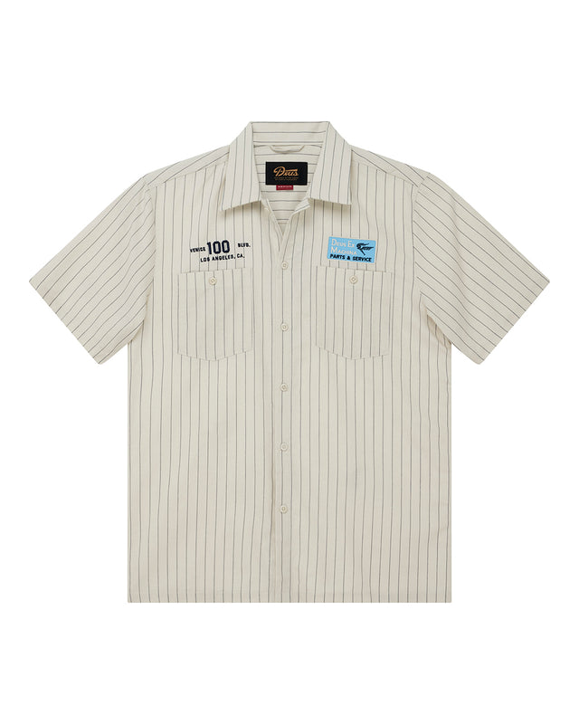 FORECOURT STRIPE SHIRT - DIRTY WHITE