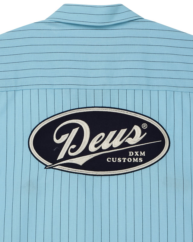 FORECOURT STRIPE SHIRT - SKY BLUE