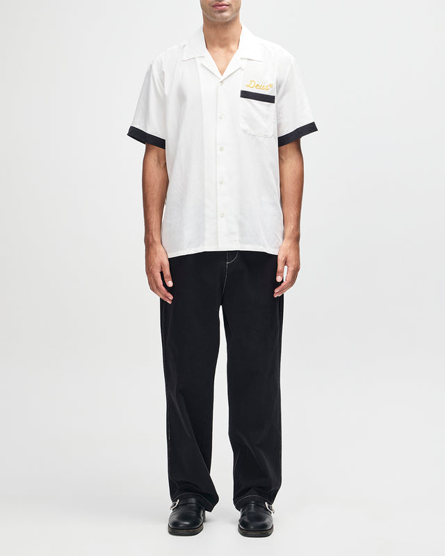 HISSSTERICAL BOWLING SHIRT - VINTAGE WHITE