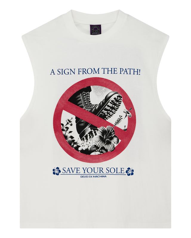 SAVE YOUR SOLE MUSCLE - VINTAGE WHITE