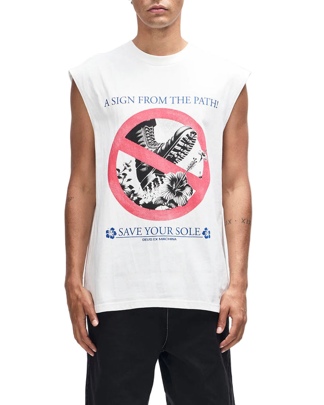 SAVE YOUR SOLE MUSCLE - VINTAGE WHITE