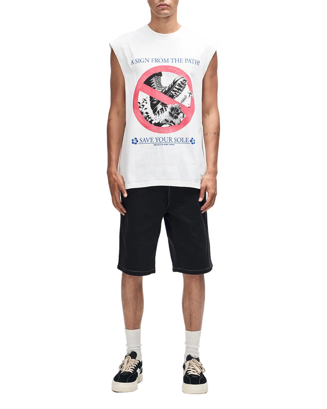 SAVE YOUR SOLE MUSCLE - VINTAGE WHITE