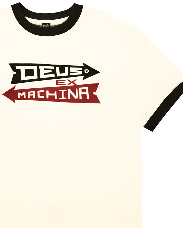 ARROWS RINGER TEE - PRISTINE WHITE