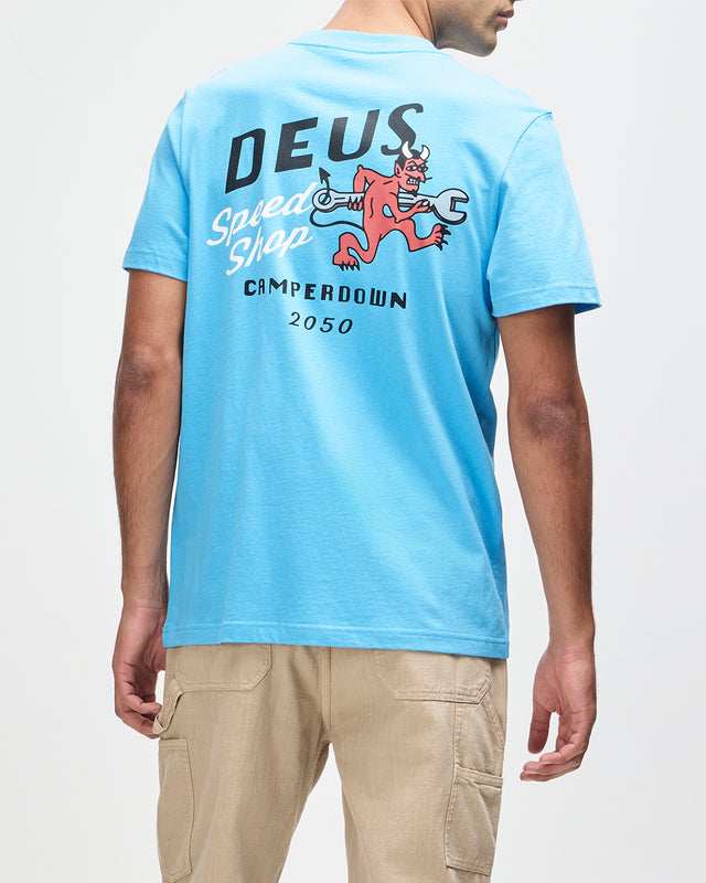 DOGLEG TEE - BONNIE BLUE