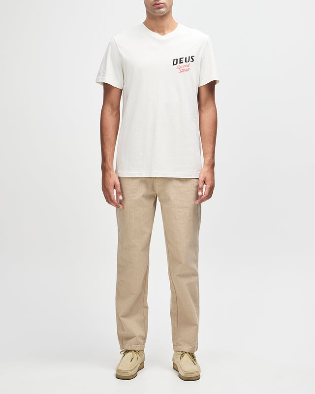DOGLEG TEE - DIRTY WHITE