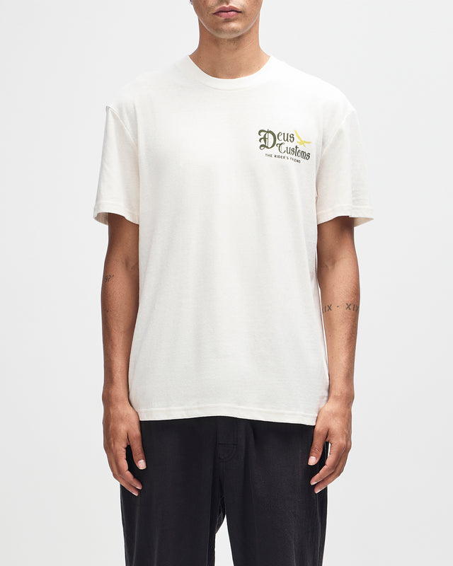 BEEP BEEP TEE - DIRTY WHITE