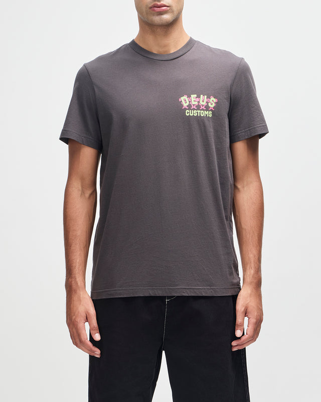FANCY PANSY TEE - ANTHRACITE