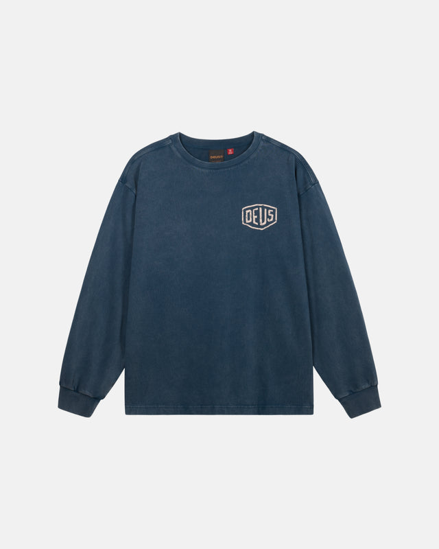 ROAR LS TEE - NAVY