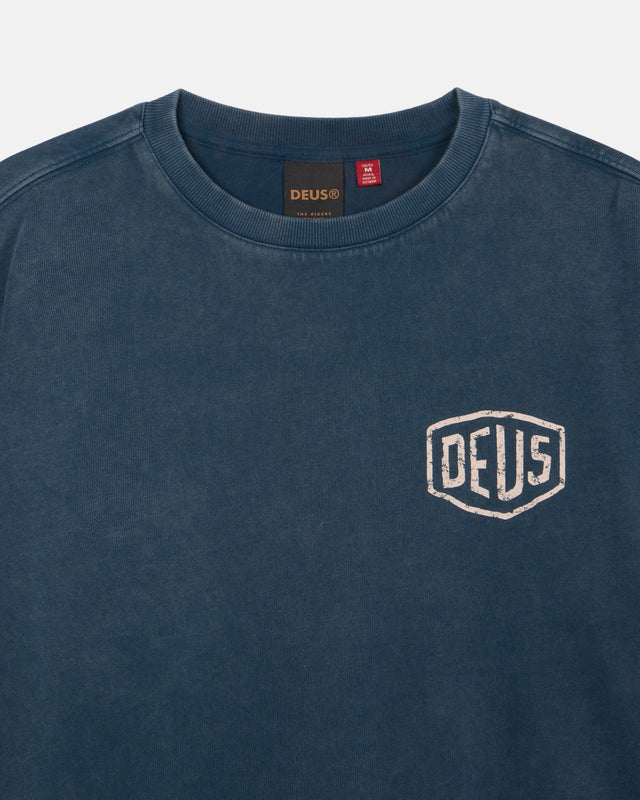 ROAR LS TEE - NAVY