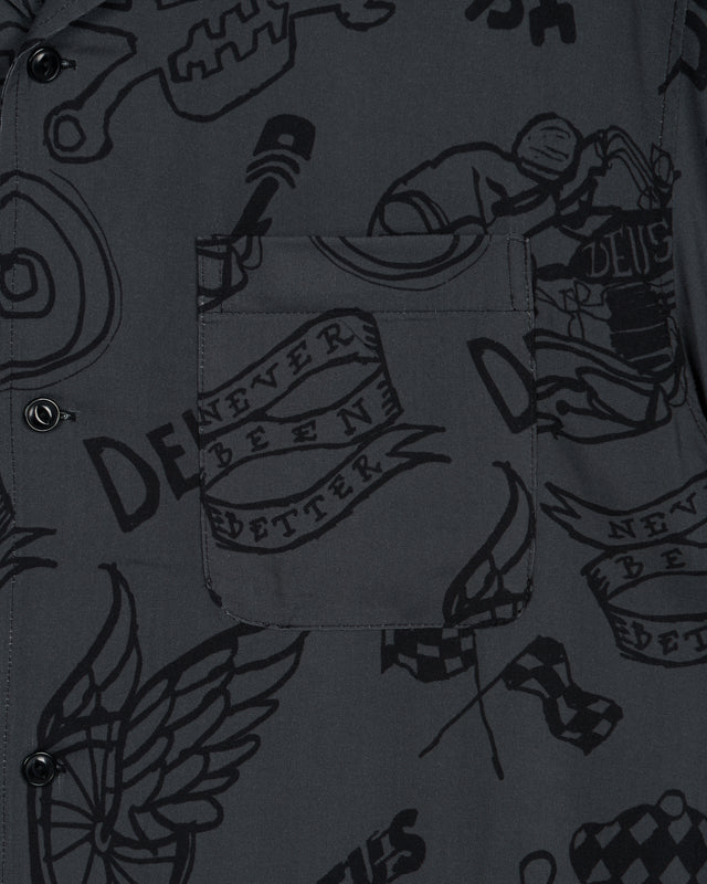 DOODLE SS SHIRT - BLACK