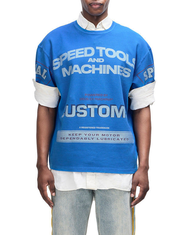 FLOHMARKT OVERSIZED TEE - DAPHNE BLUE