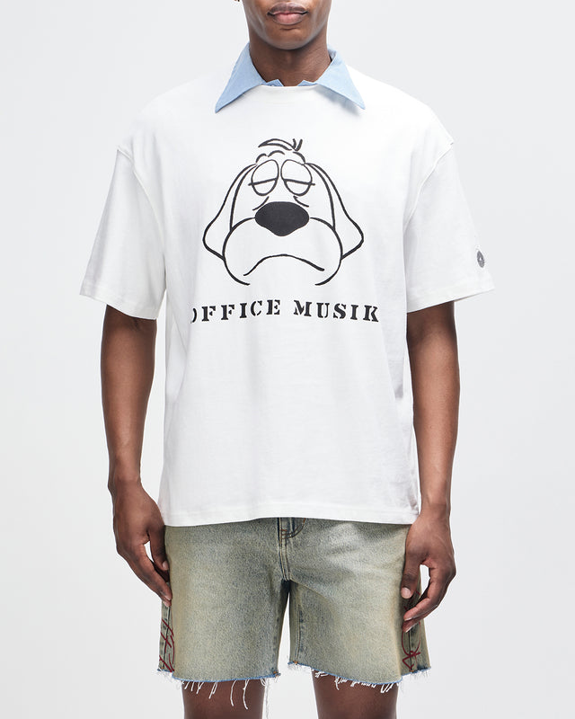 OFFICE MUSIQUE TEE - VINTAGE WHITE