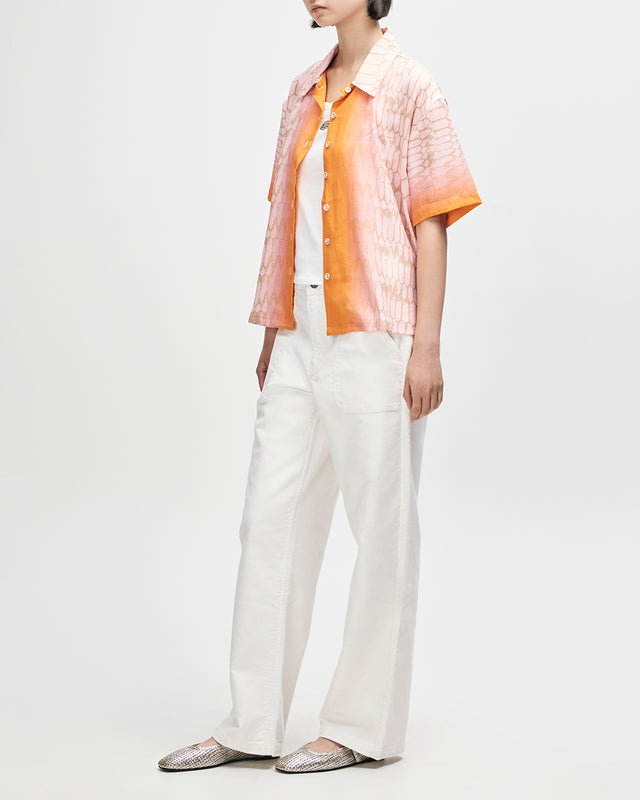 RALLY RESORT SHIRT - FLAMING CAMEO