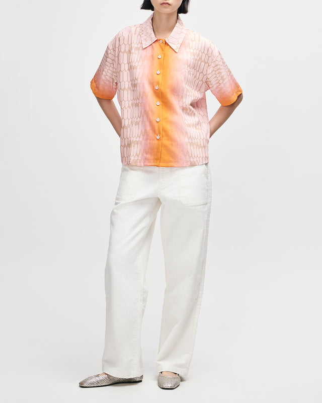 RALLY RESORT SHIRT - FLAMING CAMEO