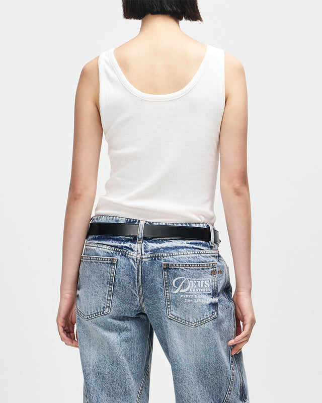 JUNE SHIELD TANK - VINTAGE WHITE