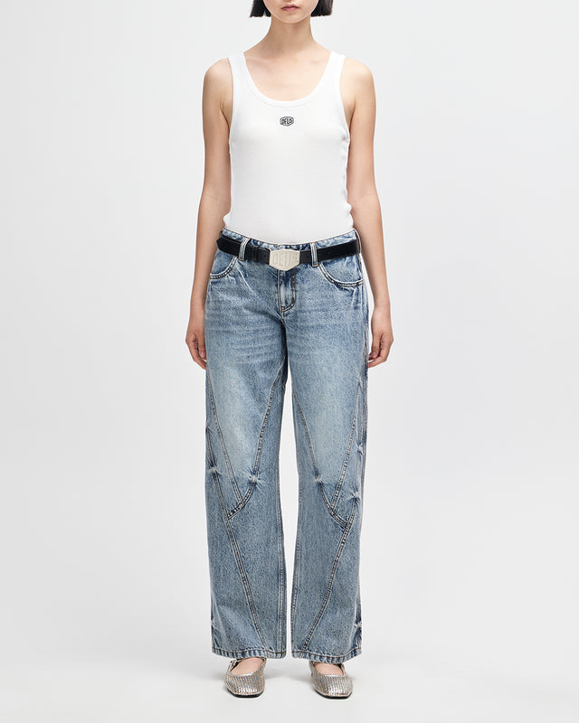 JUNE SHIELD TANK - VINTAGE WHITE