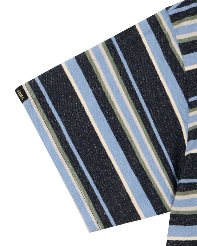 FORECOURT STRIPE TEE - NAVY