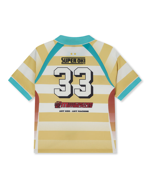 STRIPE SS MOTO JERSEY - YELLOW