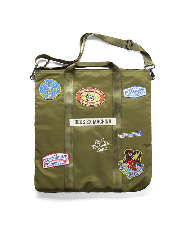 FLIGHT HELMET TOTE - OLIVE GREEN
