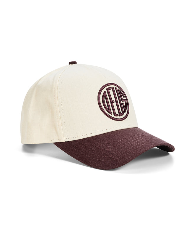 PILL DEBOSS CAP - BURGUNDY