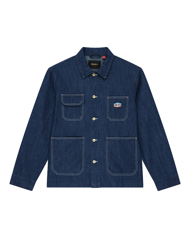 DENIM CHORE JACKET - VINTAGE BLUE