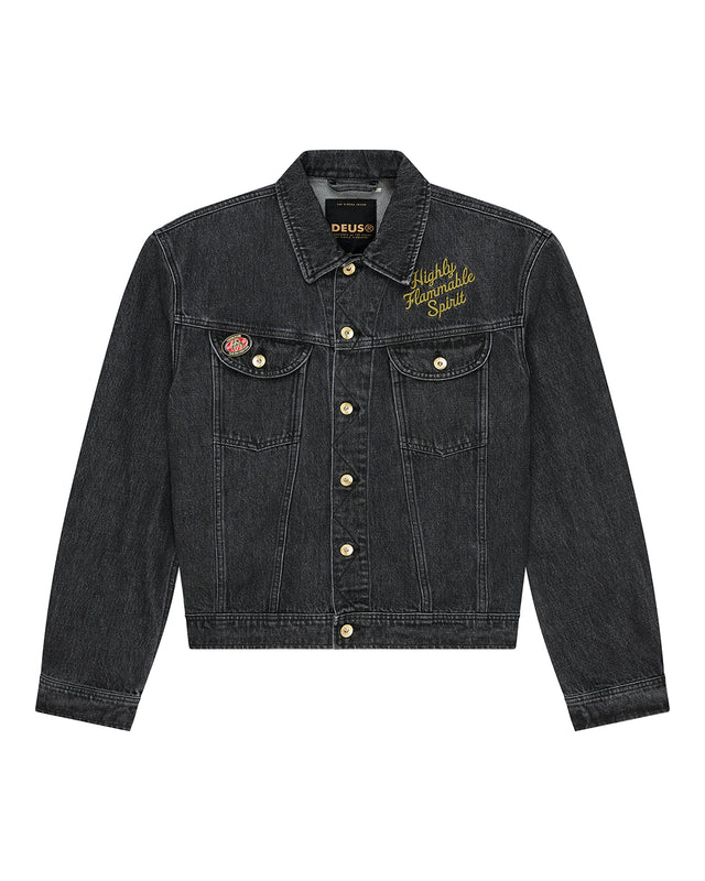 UNCHAINED TRUCKER JACKET - WASHED BLACK