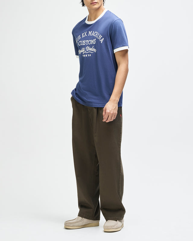 MARSDEN RINGER TEE - MECHANIC BLUE