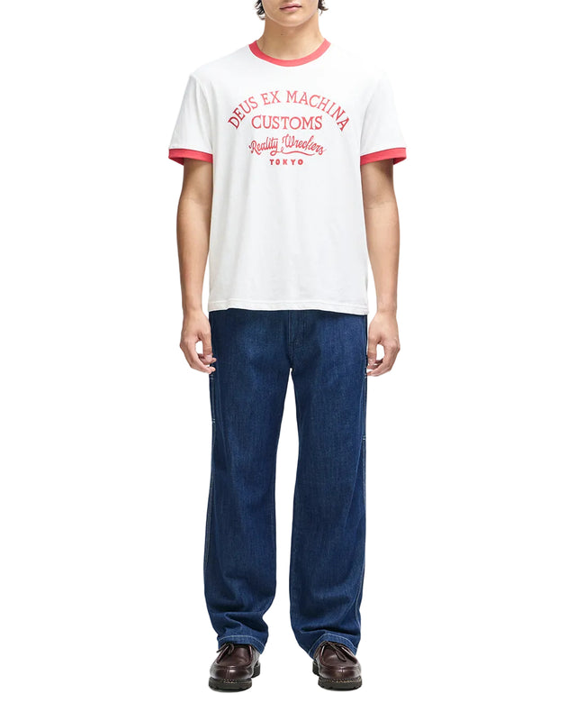 MARSDEN RINGER TEE - VINTAGE WHITE