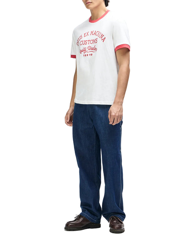 MARSDEN RINGER TEE - VINTAGE WHITE