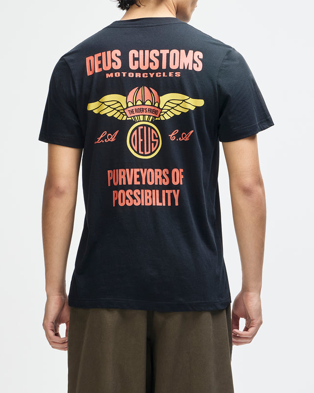 CUTAWAY TEE - BLACK