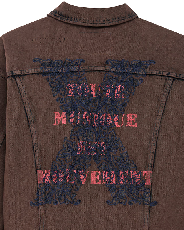 FOLKLORE JACKET - OVERDYED BROWN