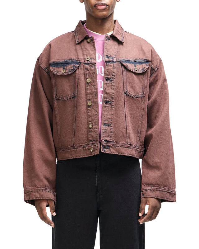FOLKLORE JACKET - OVERDYED BROWN