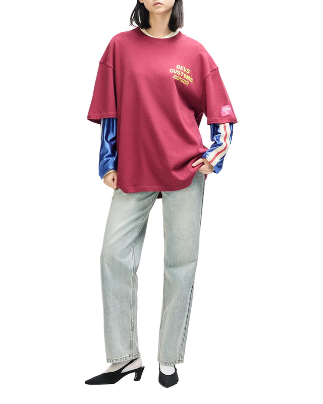 BLOOMERS OS TEE - BIKING RED